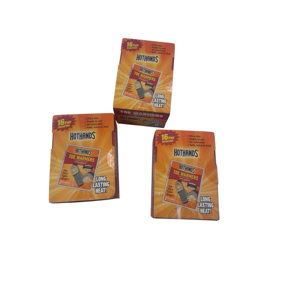 LOT of 48 PAIRS (96) HOTHANDS Toe Warmers Odor Absorbing 8 Hours of Heat Read